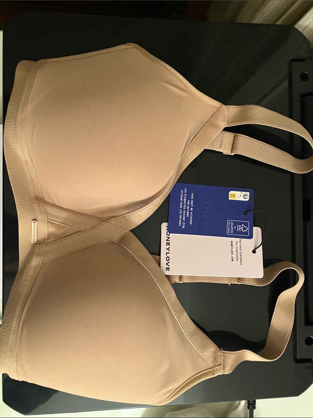 Honeylove Beige Nude Crossform Support Bra